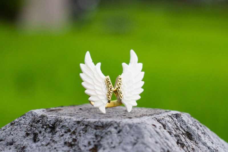 angel wing ring