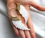 Bone earrings
