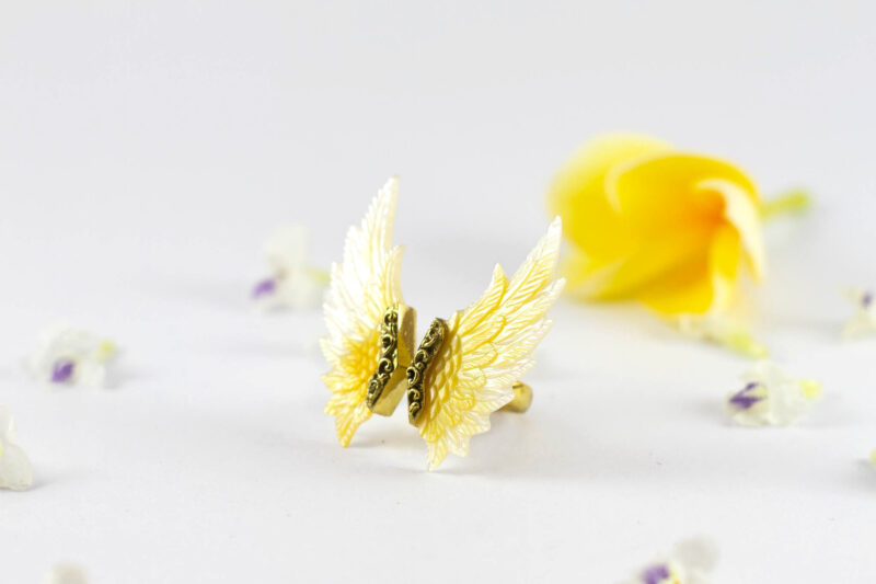 angel wing ring