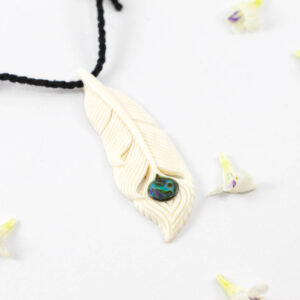 bali feather necklace boho