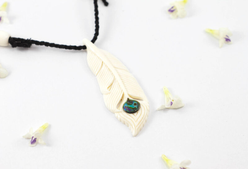 bali feather necklace boho