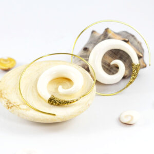 spiral hoop earrings