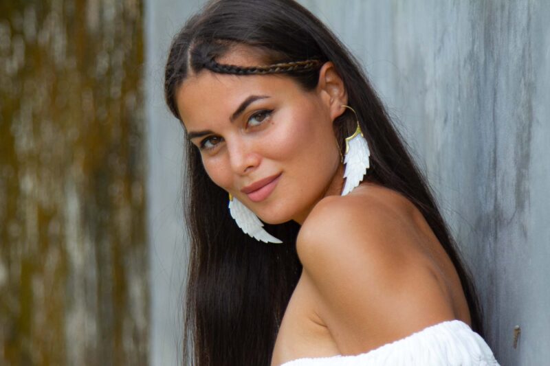 angel wing earrings