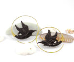 Hoop birds earrings