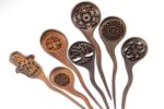 Wooden hairsticks for buns