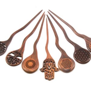 wooden hair bunstick