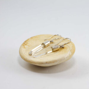 crystal quartz earrings
